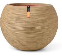 Vase Boule CAPI EUROPE Rib NL, 40 x 32 cm, Beige, Intérieur Extérieur