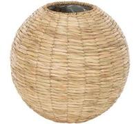 Vase Boule Design en Paille "Yumi" 35cm Naturel Naturel G