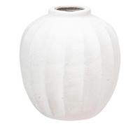 Atmosphera - Vase Boule amia céramique Blanc h28cm