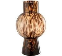 Vase Boule en Verre Design Poiso 31cm Marron Marron G