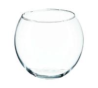 Atmosphera - Vase Boule Transparent - D 15 x H 15 cm - en Verre - pour Fleurs, Photophore, Centre de Table - Style Bohème