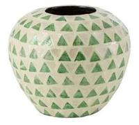 Vase Boule Motif Mosaïque Nuye 26cm Vert Vert G