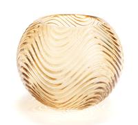 Vase boule Nais moutarde verre 18.00 cm Amadeus 18.00x18.00 cm