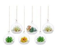Vase boule suspendu en verre - Transparent