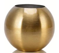 Vase Boule, Vase à Fleurs pour la décoration intérieure, Vase Rond en Acier Inoxydable décoration de Vase pour Salon Petit Vase à Fleurs Ornement Salon décoration de Table de Bureau(Or)