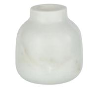 Vase Bouteille Déco Marbre 10cm Blanc