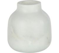 Vase Bouteille Déco "Marbre" 10cm Blanc Blanc G