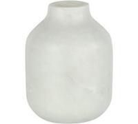 Vase Bouteille Déco Marbre 15cm Blanc
