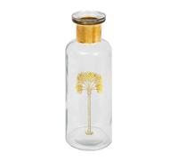Vase Bouteille Déco Tropical Boudoir 22cm Transparent