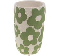 Vase ciment Marguerite 25 cm - Amadeus - Vert - Pierre Vert G
