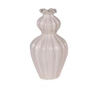 Vase Collerette beige 16,5x29 cm
