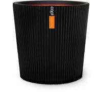 Vase Conique CAPI EUROPE Groove NL, 36 x 34 cm, Noir