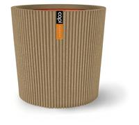 Vase conique - CAPI EUROPE - Groove NL - 45 x 41 cm - Beige