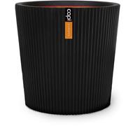 Vase conique - CAPI EUROPE - Groove NL - 45 x 41 cm - Noir