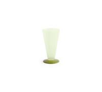 Vase Conique , Petit Modèle, Vert Clair/vert Citron Foncé