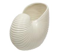 Vase Coquillage en Dolomite Océania 22cm Blanc