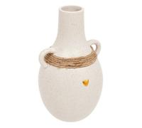 Vase corde ""The floral"" H22cm blanc - Atmosphera Créateur d'intérieur