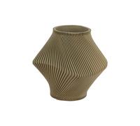 Vase côté torsadée Present Time Vert 18x20 cm