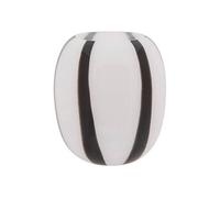 Vase Créateur d'intérieur - Verre Cylindrique 20cm Noir & Blanc