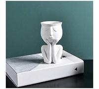 Vase Créatif De Style Nordique Pour Plantes Succulentes, Pot De Fleurs Abstrait Pour La Maison Et Le Bureau, Blanc