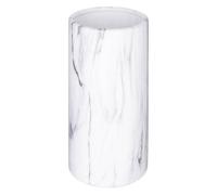 Vase cylindre ""Suite 54"" marbre blanc H20cm - Atmosphera createur d'interieur