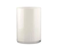 Vase cylindric h21 cm D15 cm blanc made in europe - souffle bouche