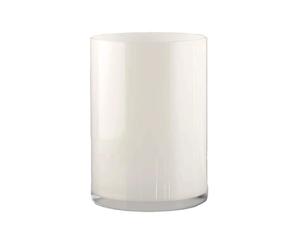 Vase cylindric h21 cm D15 cm blanc made in europe - souffle bouche