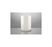 Vase cylindrique 21 cm blanc - - Blanc - Verre