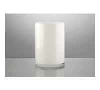 Vase cylindrique 21 cm blanc - Lou De Castellane - Blanc - Verre Blanc G