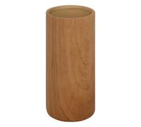 Vase Cylindrique Effet Bois Soa 20cm Marron
