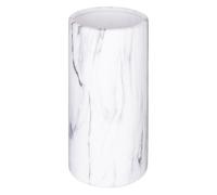 Vase Cylindrique Effet Marbre ""Sao"" 20cm Blanc