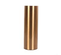 Vase cylindrique en métal avec finition laiton pour décoration d'intérieur moderne, design minimaliste pour arrangements floraux, décoration de table pour fête de mariage pour occasions (L)
