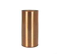 Vase cylindrique en métal avec finition laiton pour décoration d'intérieur moderne, design minimaliste pour arrangements floraux, décoration de table pour fête de mariage pour occasions (S)