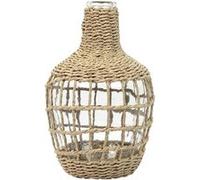 AltoBuy Vase Dame Jeanne en Verre et Corde Tressée - SYLLA