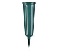 Vase de cimetière | Support de funéraire avec piquet | Extérieur | Vase commémoratif pour pelouse | Pot floral en soie artificielle, vase marqueur de cimetière pour pelouse
