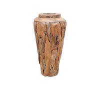 Vase de Décoration Pot de Fleur Pot de Plante Jardin Véranda Terrasse Cour-arrière Extérieur Durable 40x60 cm Bois de Teck Solide 285211