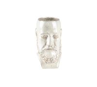 Vase de fleur Villa Collection Calvi Blanc 16,5x14,5x26 cm
