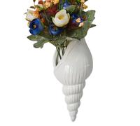 Vase de fleurs mural suspendu, vase sculptural en coquillage, décoration multifonction pour salon, chambre, cuisine, salle à manger ou bureau