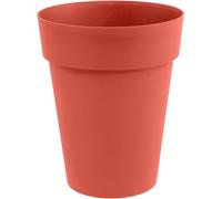 Vase de Fleurs Rond Toscane EDA, Ø 44 cm, 50 L, Pré-percé, Orange Terre Battue