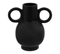 Vase Déco avec Anses Olme 22cm Noir