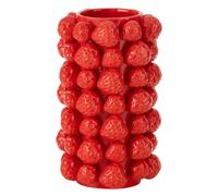Vase Déco en Céramique Fraise 26cm Rouge