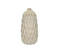Vase Déco en Céramique "Pepitas" 44cm Gris & Or