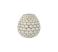 Mauro Ferretti Vase Resina Tibet en résine 27×27 cm Blanc