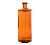 Vase Déco en Verre Bouteille 40cm Orange