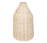 Vase décoratif - ATMOSPHERA - Sea view - Métal et rotin - H26 cm - Beige