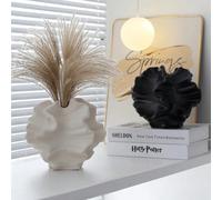 Vase décoratif en résine moderne minimaliste et créatif, décoration pour salon, entrée, console TV, bureau, bouteille de décoration intérieure, pot de fleurs artistique haut de gamme et à la mode, sty