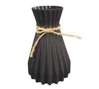 Vase décoratif - Type BK - Petit vase rétro en plastique - 40 à 17 cm - Couleurs blanc, gris, noir
