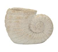 Vase Design Effet Sable "Shell" 33cm Beige