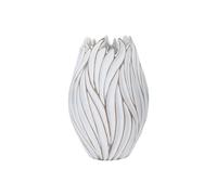 Vase Design en Relief "Honduras" 41cm Blanc