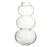 Vase Design en Verre Boule 36cm Transparent